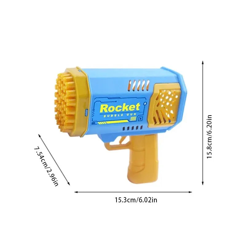 40 Hole Rocket Launcher Bubble Machine CHILDREN'S Bubble Gun Toy [Without Bubble Water]