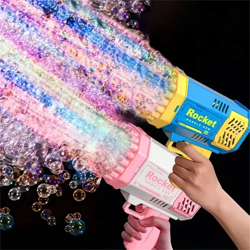 40 Hole Rocket Launcher Bubble Machine CHILDREN'S Bubble Gun Toy [Without Bubble Water]