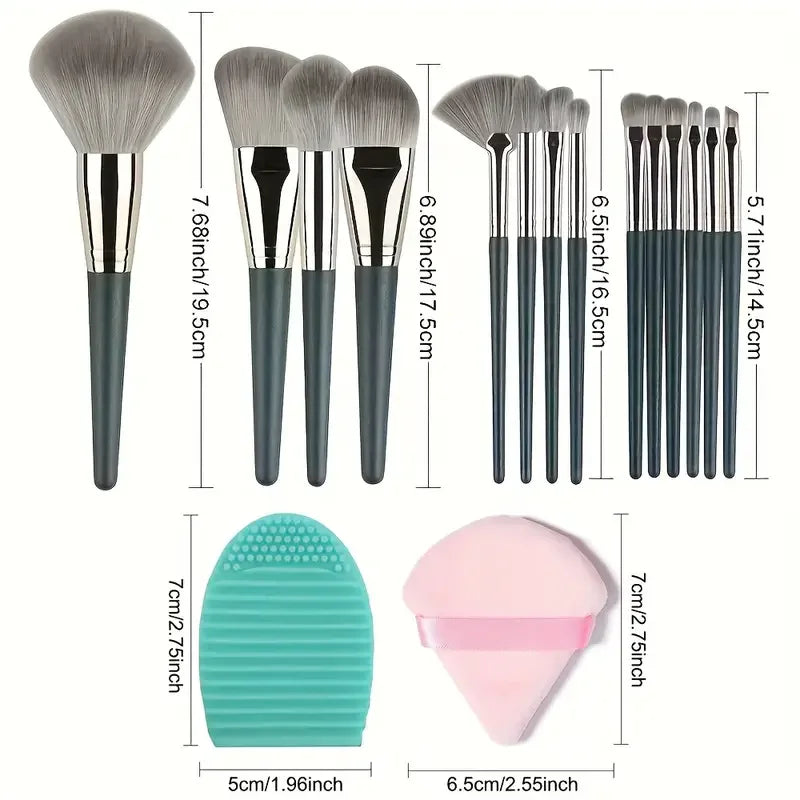 10/20Pcs Makeup Brushes Set Soft Detail Loose Powder Eye Shadow Highlighter Foundation Concealer Blush Contour Women Makeup Tool